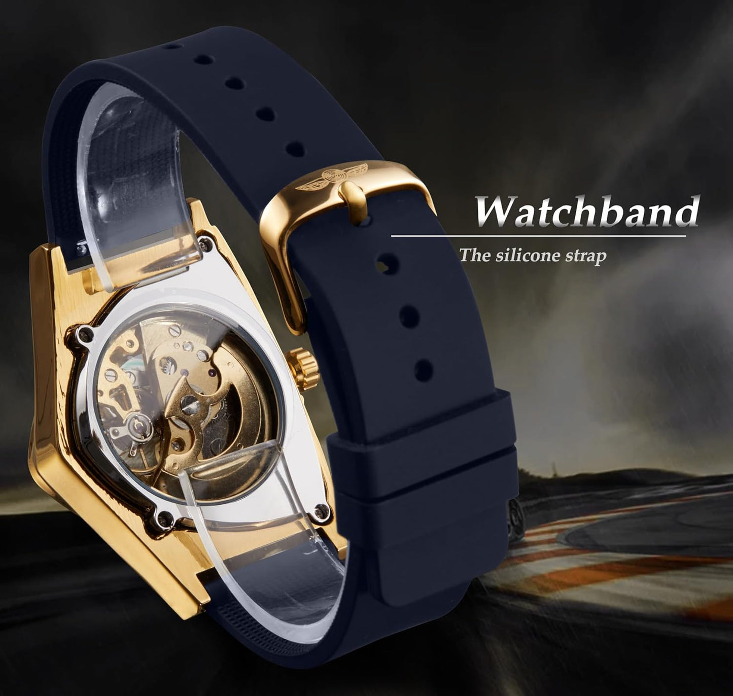 WINNER Luxury Triangle Skeleton – The Royal Timepiece for Men of Prestige