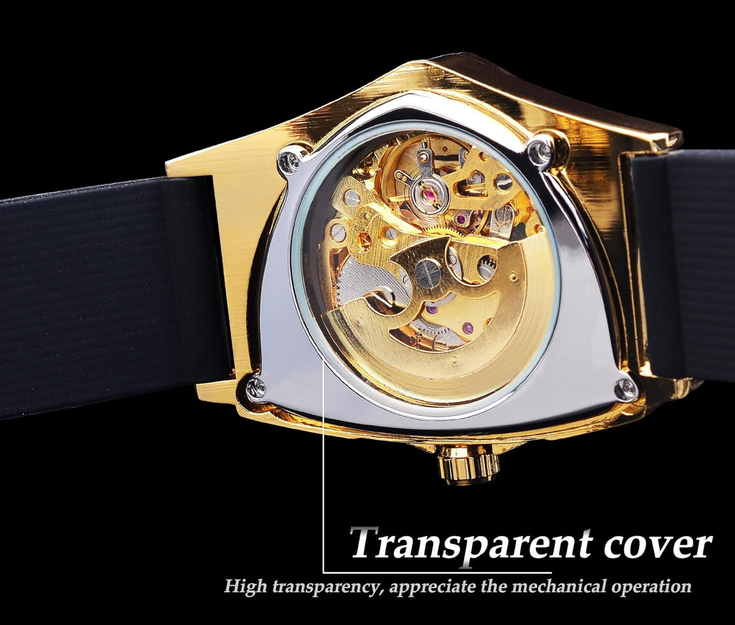 WINNER Luxury Triangle Skeleton – The Royal Timepiece for Men of Prestige