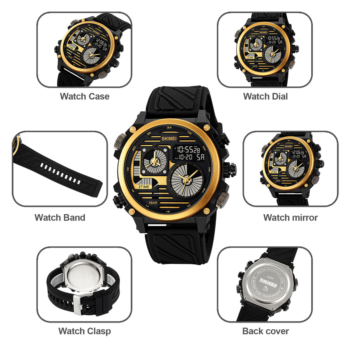 SKMEI 2202 : The Bold Watch for Bold Men – Style Meets Strength