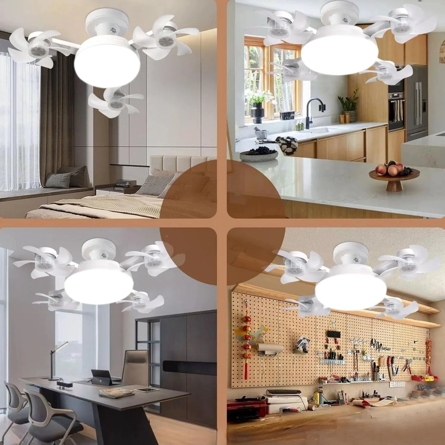 Modern Fan with LED Light 2-in-1 — The Perfect Solution for Tanzanian Homes! ⭐