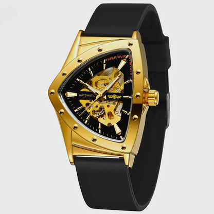 WINNER Luxury Triangle Skeleton – Saa ya Kifalme kwa Wanaume wa Heshima