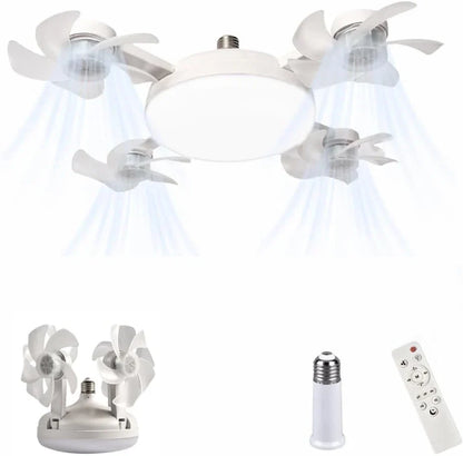 Modern Fan with LED Light 2-in-1 — The Perfect Solution for Tanzanian Homes! ⭐